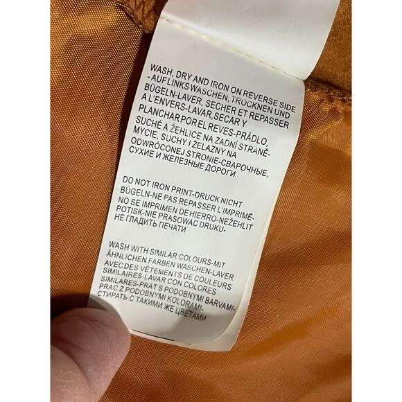 Yest The Netherlands Open Front Jacket Long Length Blazer Womens Size 8 Orange - Picture 14 of 15